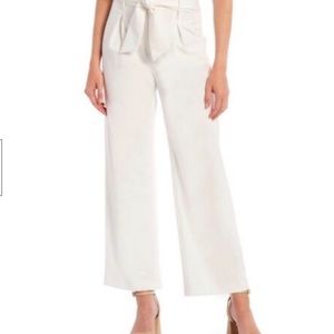 ANTONIO MELANI Edith Pleated Belted Wide Leg Pants NWT